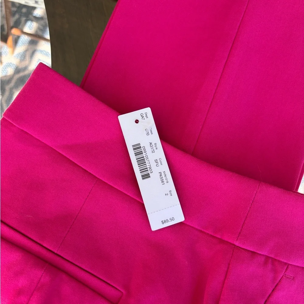 BNWT JCrew hot pink pants size 2